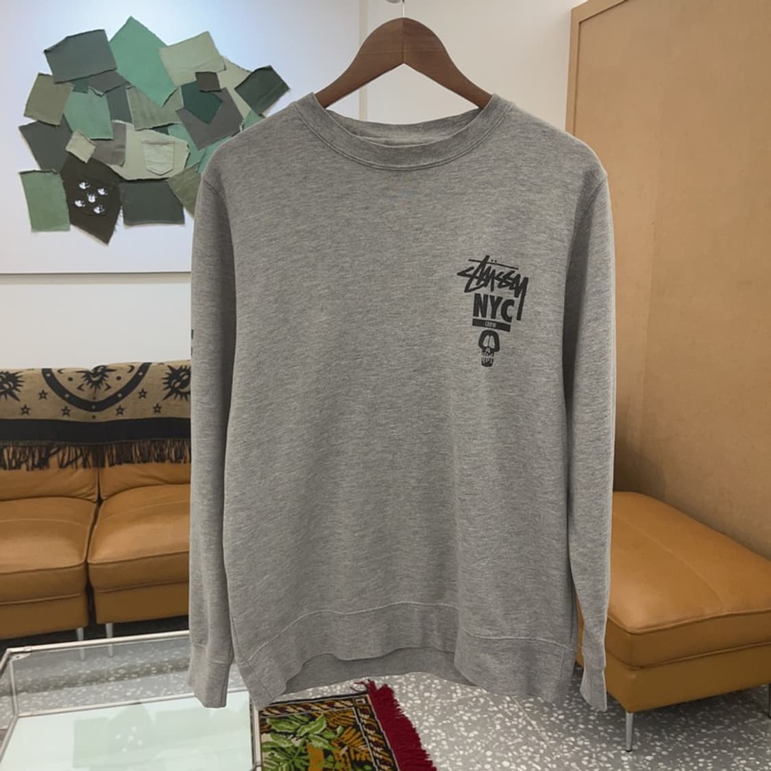 스투시 NYC 월드투어 약기모 스웻셔츠 맨투맨 100 C06296 상품이미지2