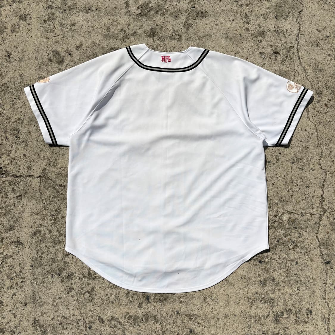 (XL) NFL 레이더스 베이스볼 화이트 져지 상품이미지3