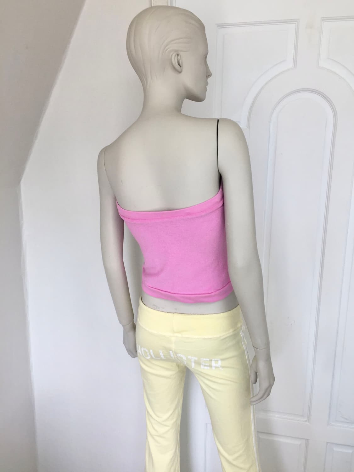 Y2K Terry Pink Tube Top 상품이미지4