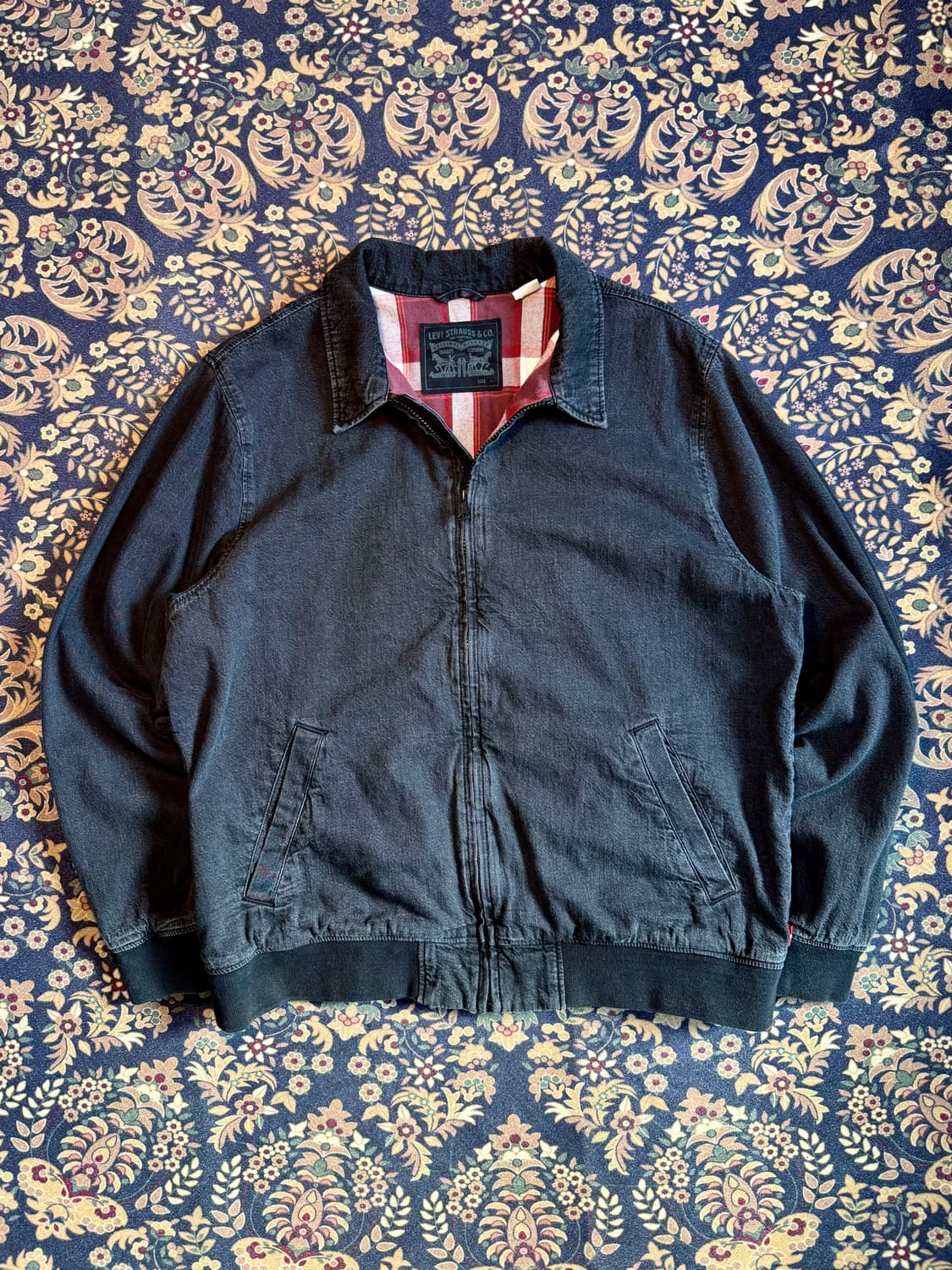 리바이스 블랙 데님 스윙탑 자켓 블루종 상품이미지1