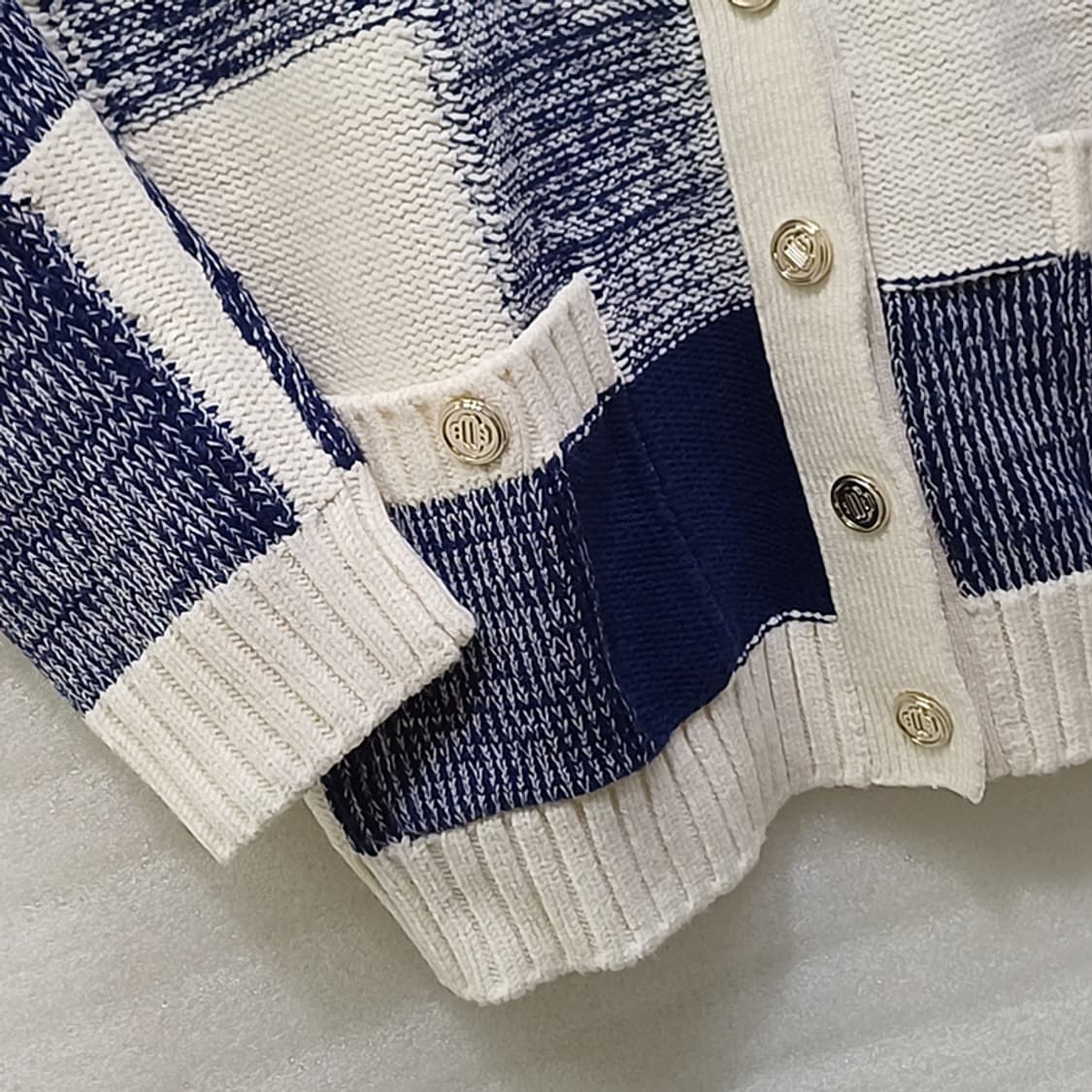 국내정품 마쥬 체크 니트 가디건 여성 루즈핏 1 거의새것 사랑봉봉 상품이미지6