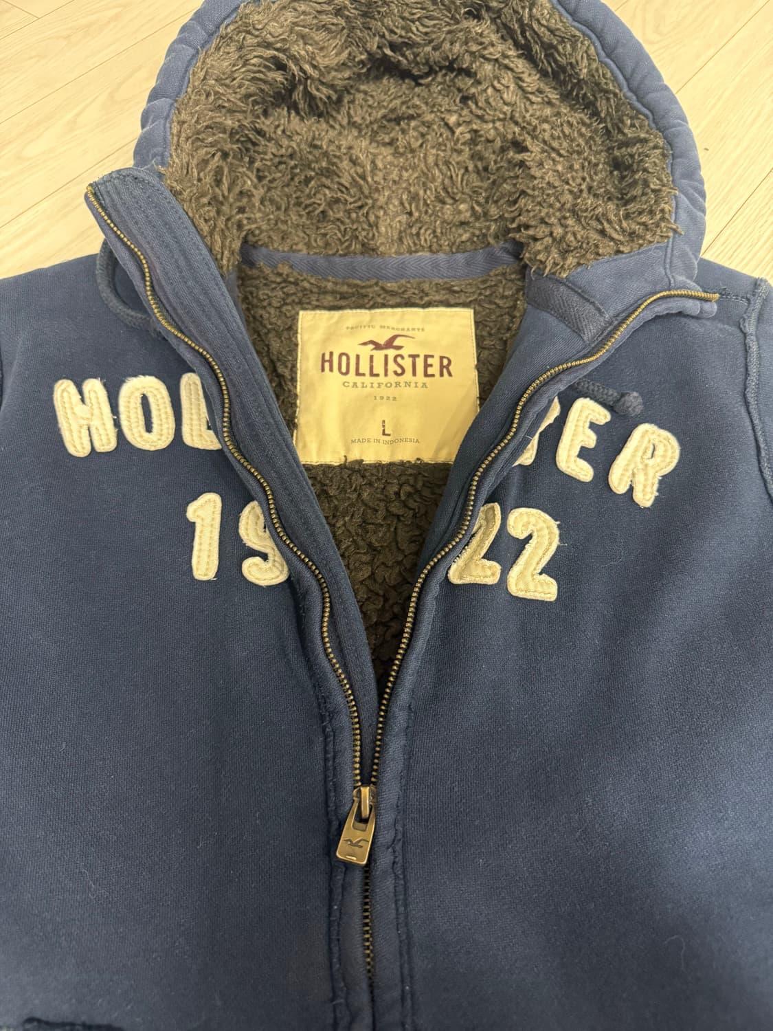 홀리스터 네이비 후드집업 상품이미지2