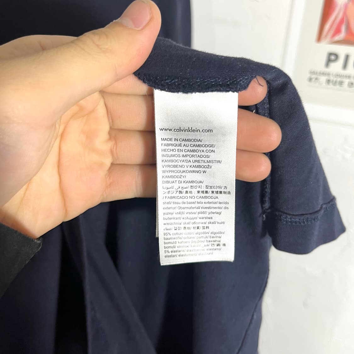 캘빈클라인 레터링 반팔티 상품이미지4