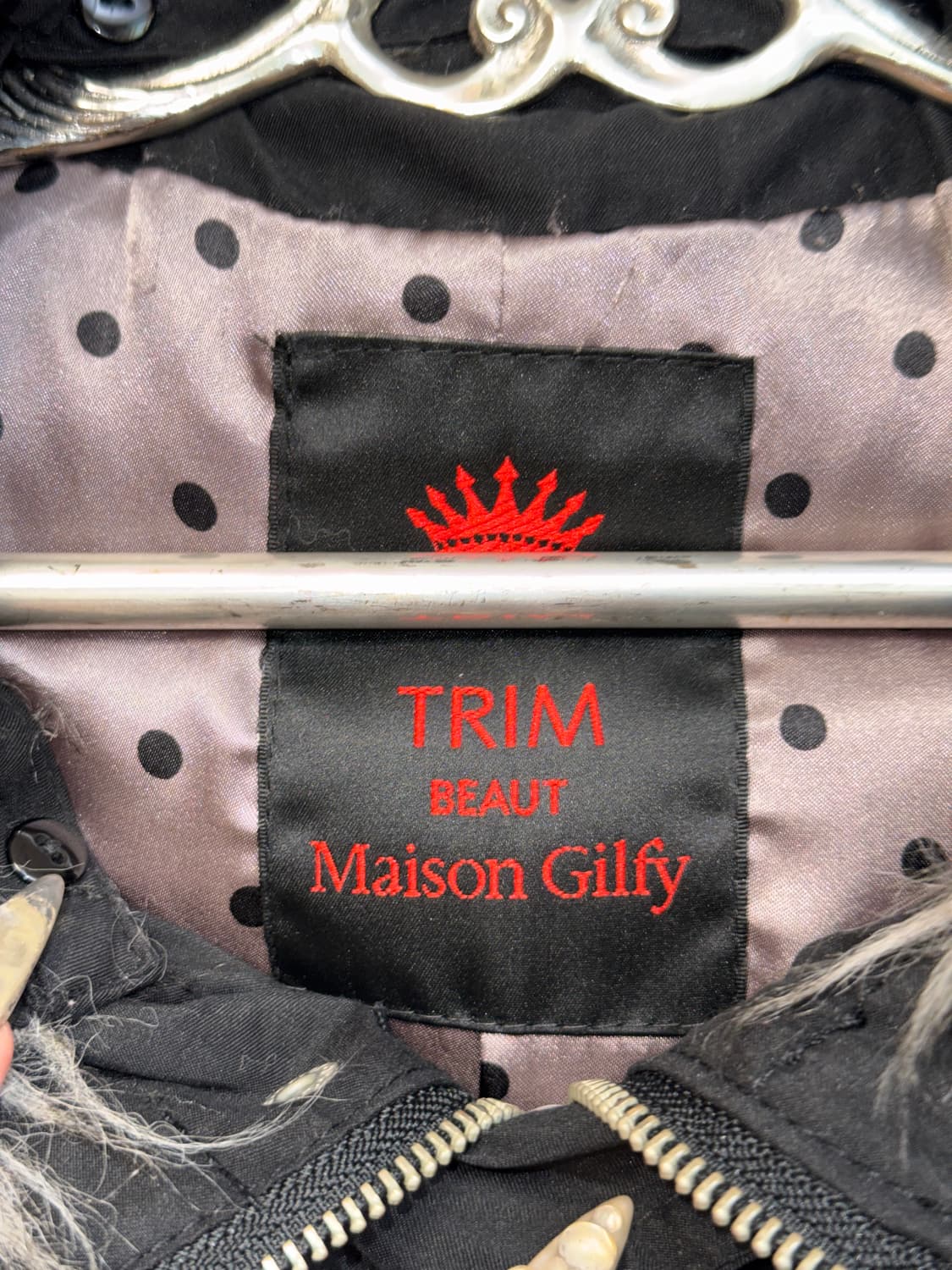 Maison Gilfy black fur two ways hood jk 상품이미지4