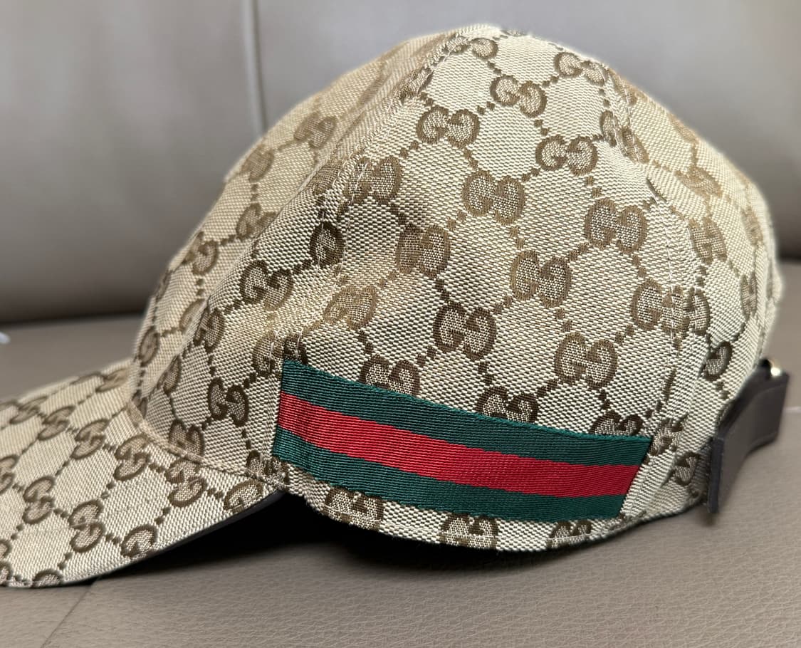 [L] 구찌 GG 오리지널 스트라이프 볼캡 상품이미지3