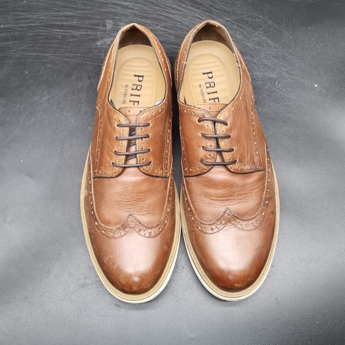 미소페프리페 남성윙팁구두 실사이즈265 상품이미지2