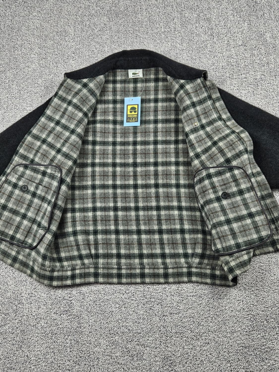 90's 라코스테 울 플란넬 블루종 자켓 ( 100 ) / 10115 상품이미지10