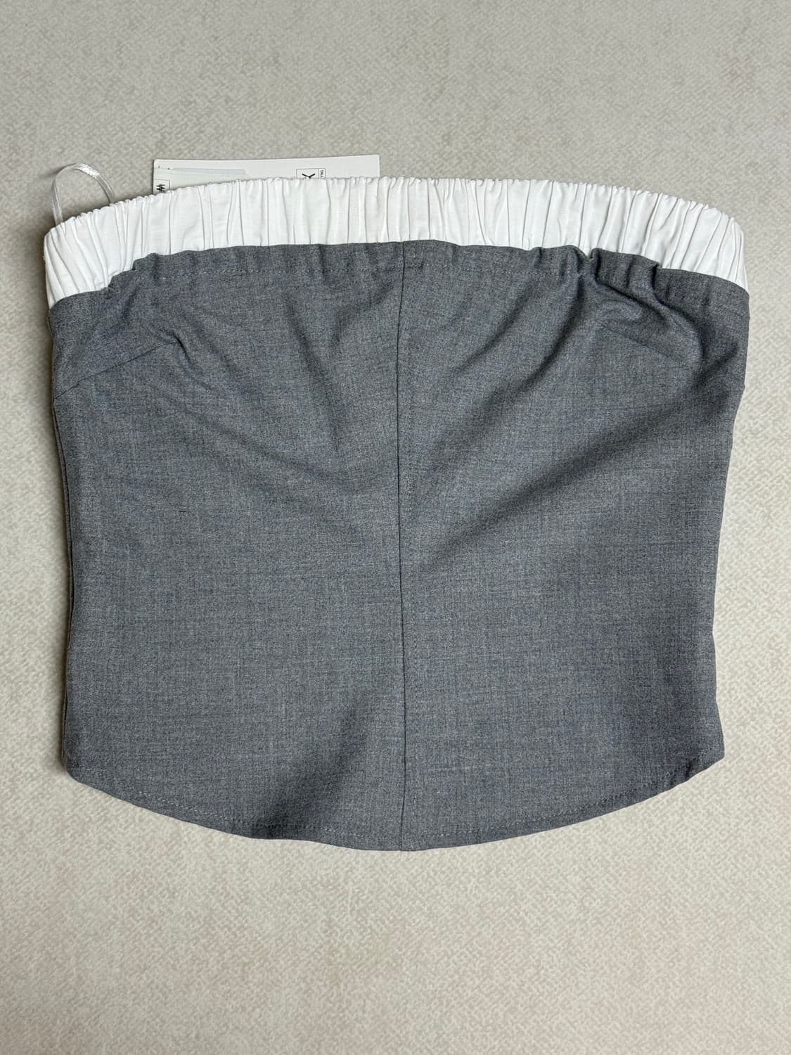 ZARA 자라 회색 밴딩 튜브탑 상품이미지4