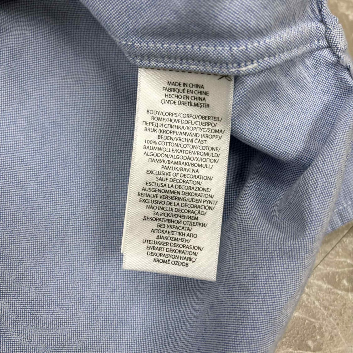 폴로 랄프로렌 폴로 베어 청 셔츠(XL) 상품이미지5