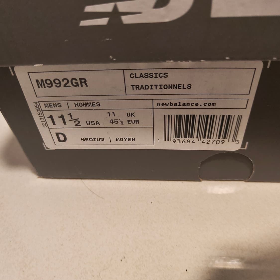 뉴발란스 992 그레이 295 상품이미지8