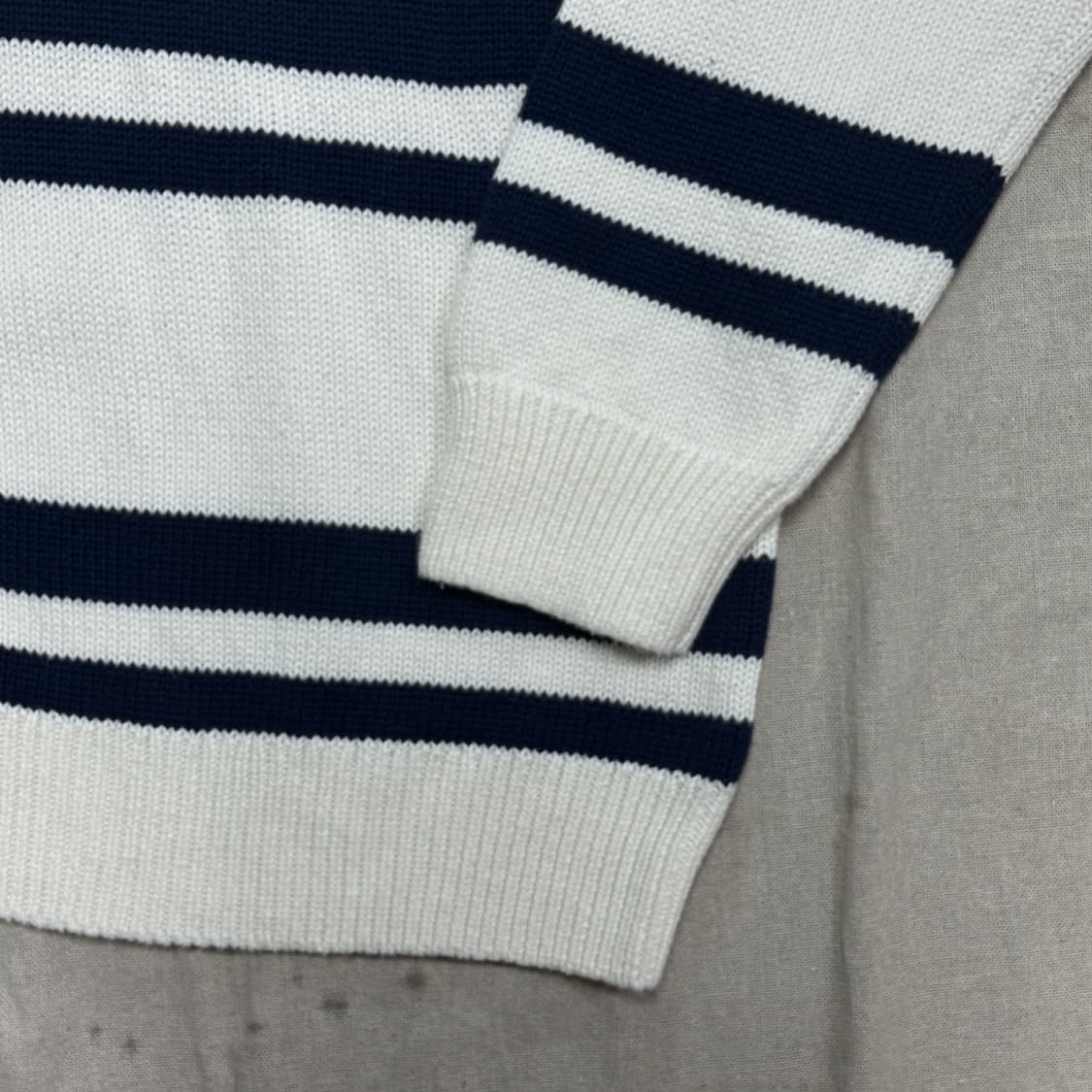 챕스 랄프로렌 자수 스트라이프 니트 M 상품이미지3
