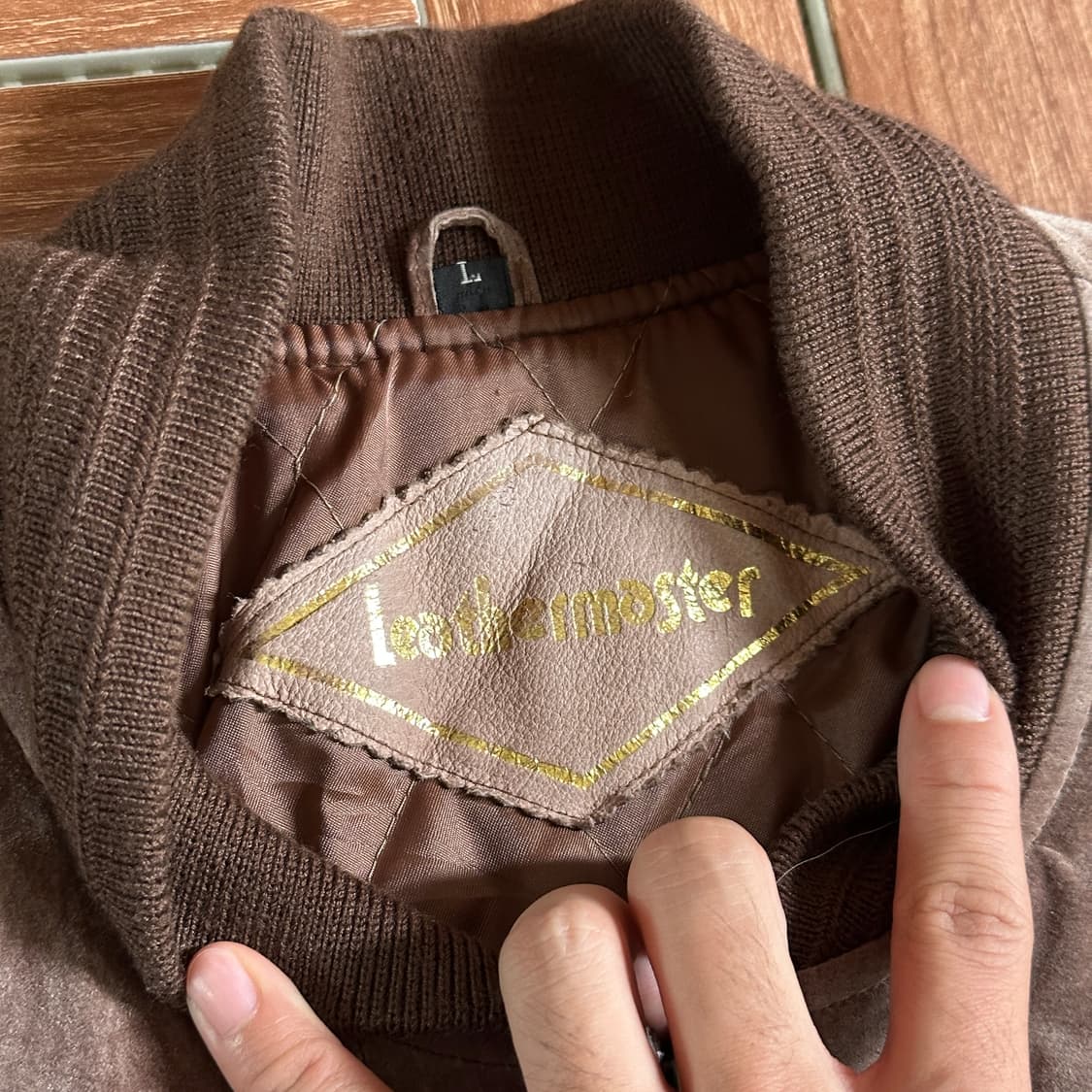 Leather master pig suede bomber jacket 상품이미지7