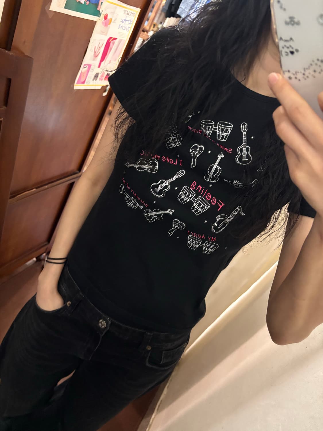 jpn vintage ilovemusic t-shirt 상품이미지1