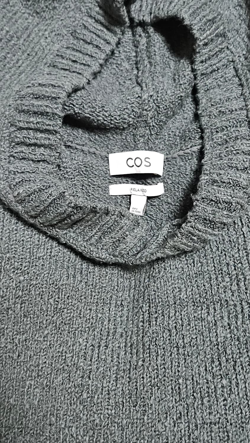 cos 부클레 니트 후드 딥그린 팝니다 상품이미지4