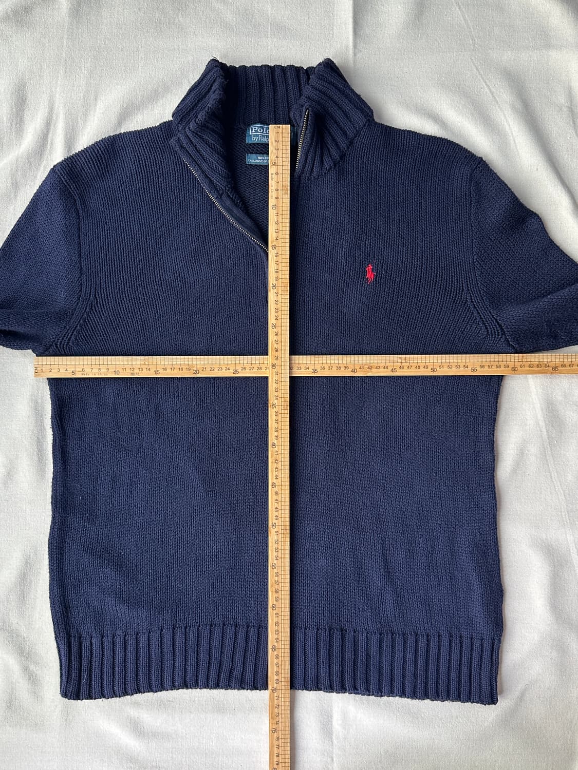 폴로 반집업 니트 네이비 L 상품이미지10