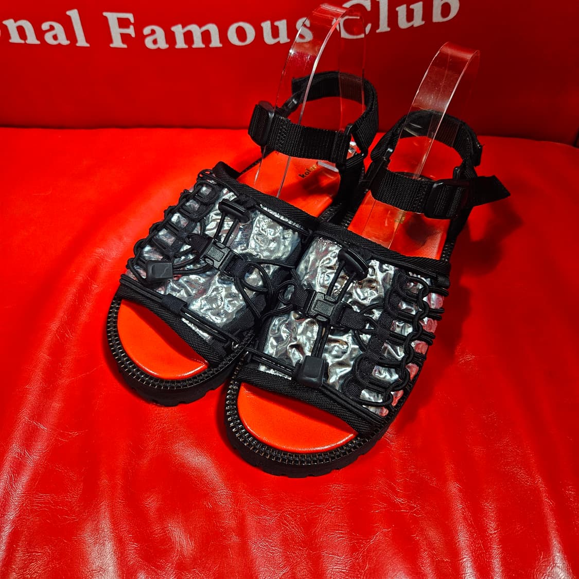 새상품)Kolor in Japan 실버 스트렙 비블람 샌들 상품이미지4