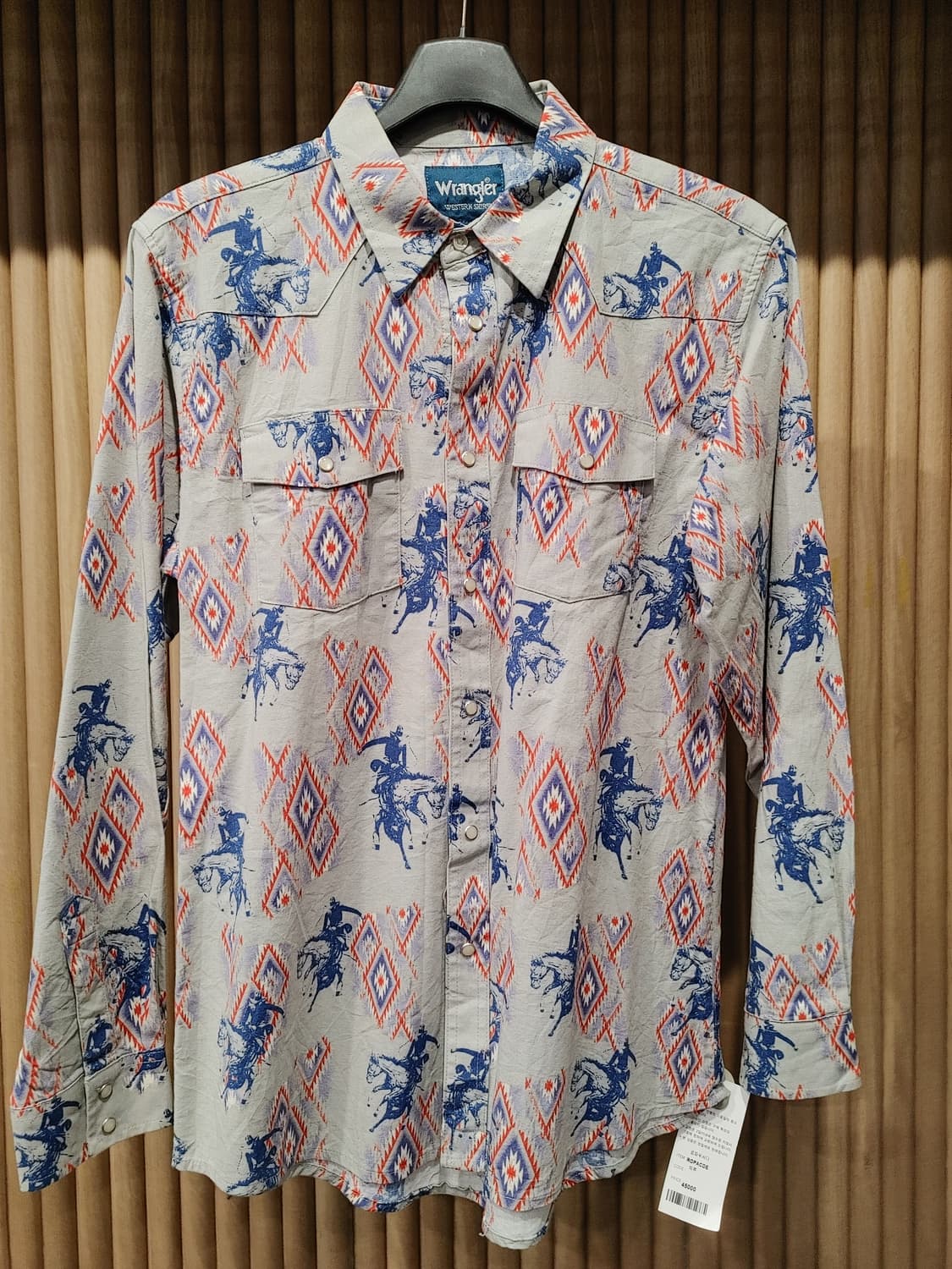 무배) 랭글러 홀스 프린팅 웨스턴 셔츠 - 2XL 상품이미지1
