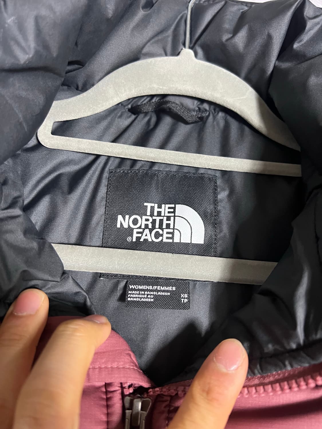 여성) 노스페이스 숏크롭 패딩 XS 상품이미지4