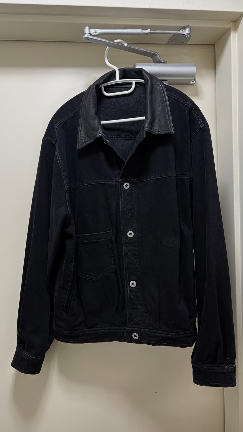 폴리테루 레더 칼라 트러커 자켓[2] 상품이미지1