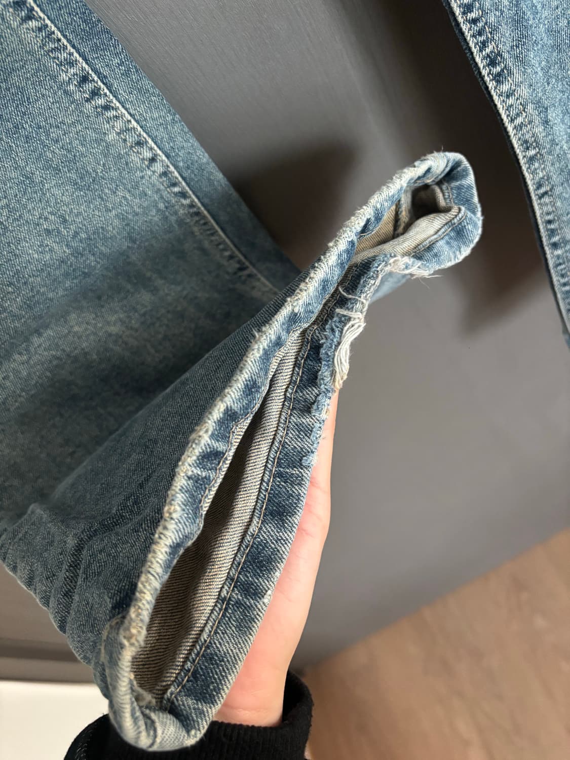 이네기 베어부츠컷 데님팬츠M 상품이미지4