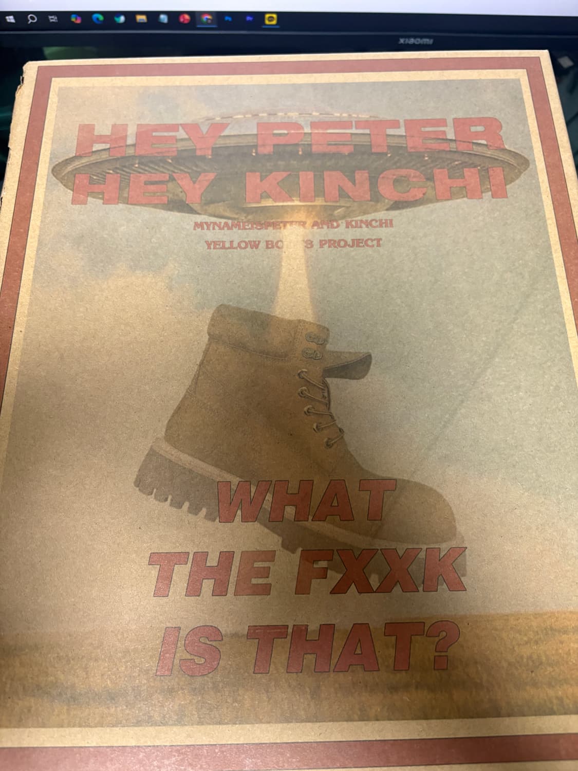 (새상품)킨치x마이네임이즈 피터 290 브라운 상품이미지5