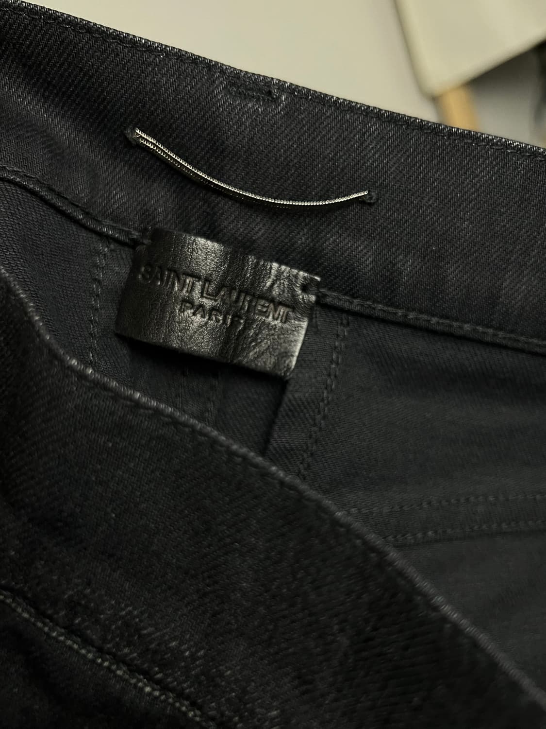 생로랑 에디 17SS 흑청 스키니 블랙진  상품이미지3