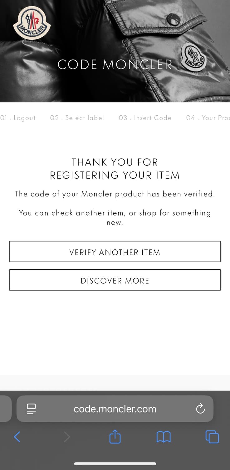 MONCLER 긴팔 카라티 M 95 정품 상품이미지8