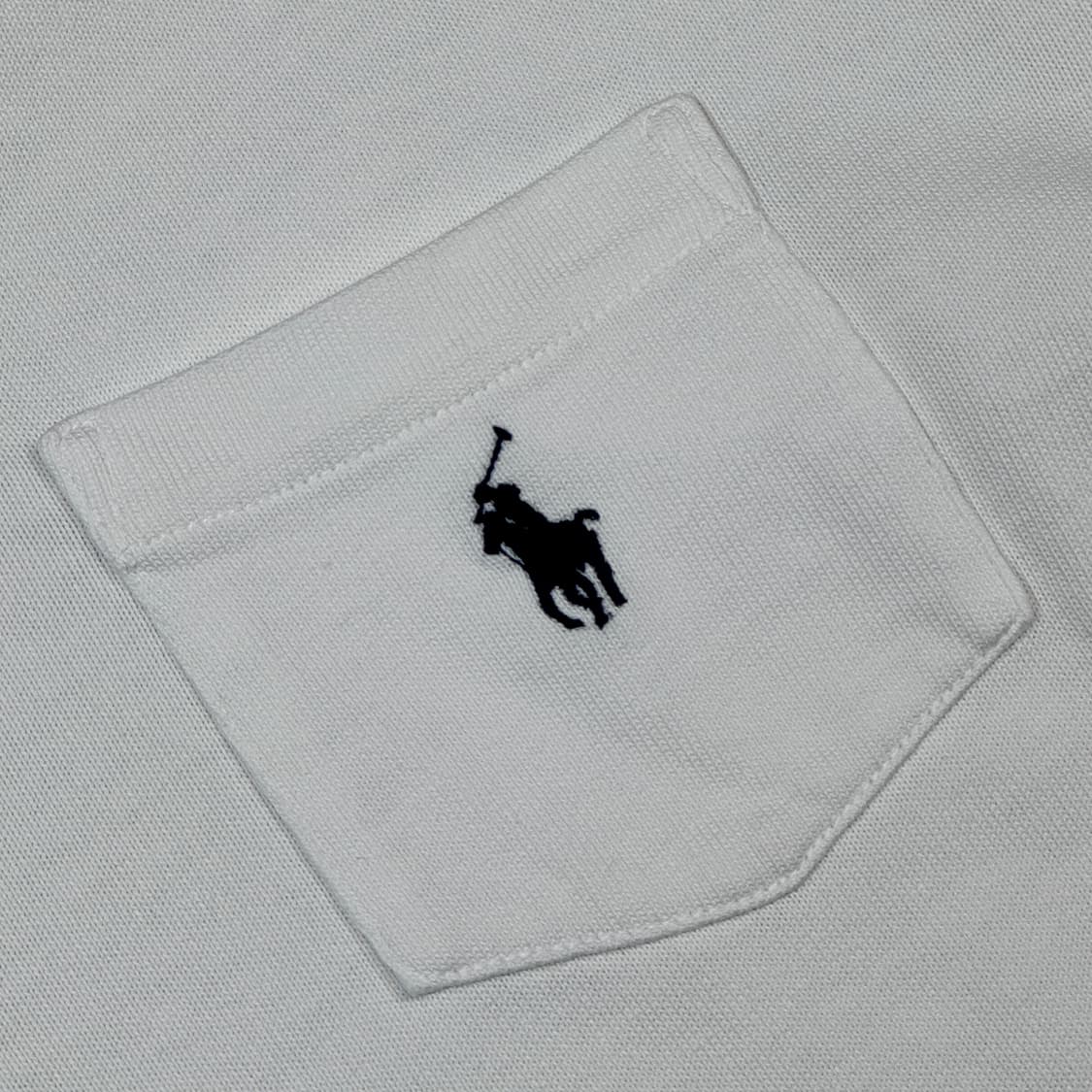 XL) 폴로 랄프로렌 화이트 포켓 긴팔 티셔츠 신형 큐알탭 상품이미지4