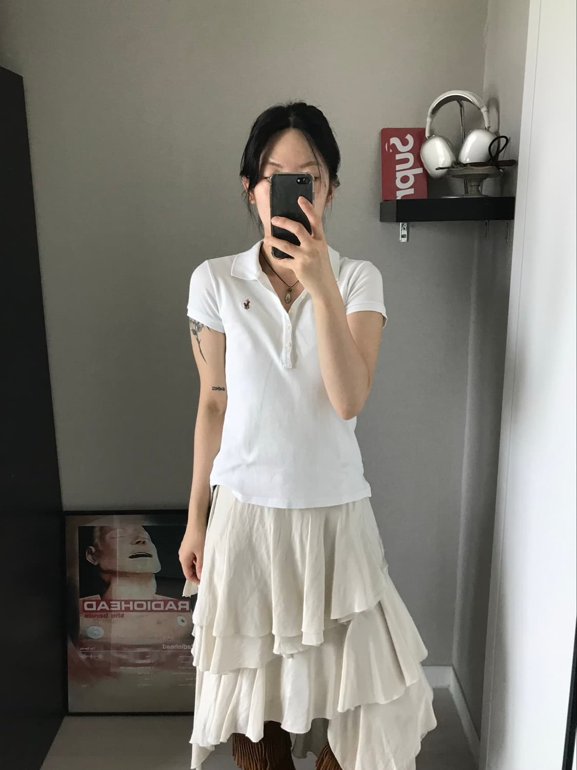 폴로 랄프로렌 여성라인 포니로고 화이트 카라티 상품이미지2