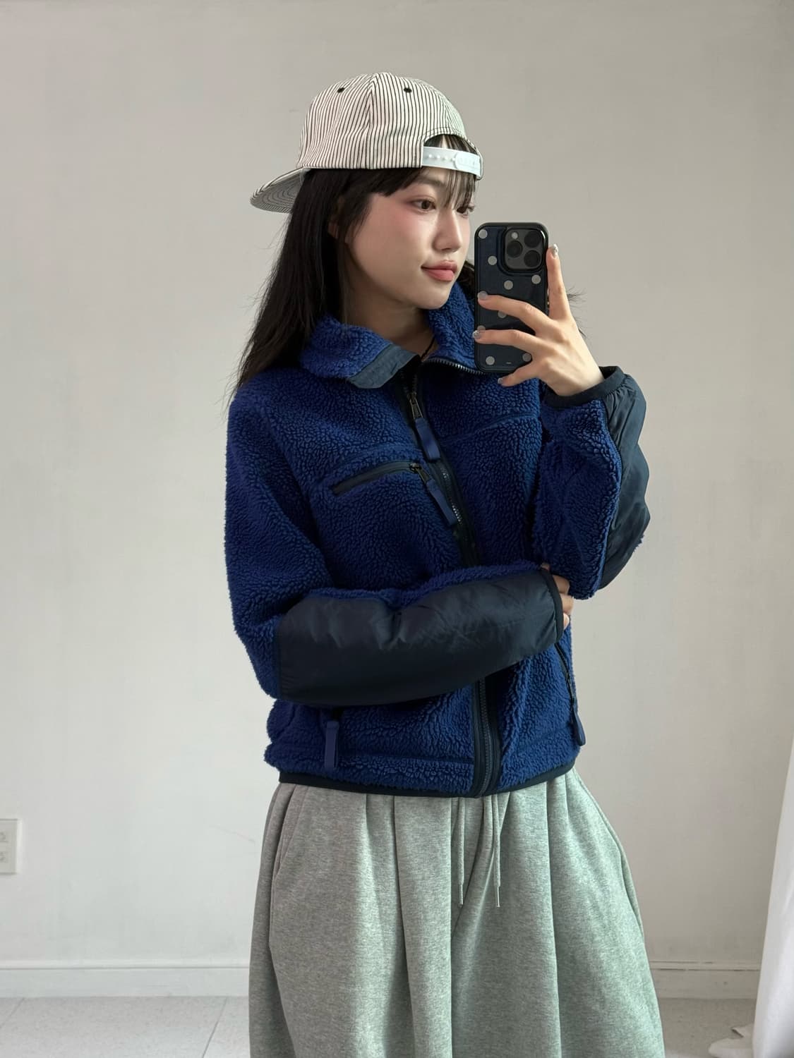 폴로 블루 후리스 집업 상품이미지4