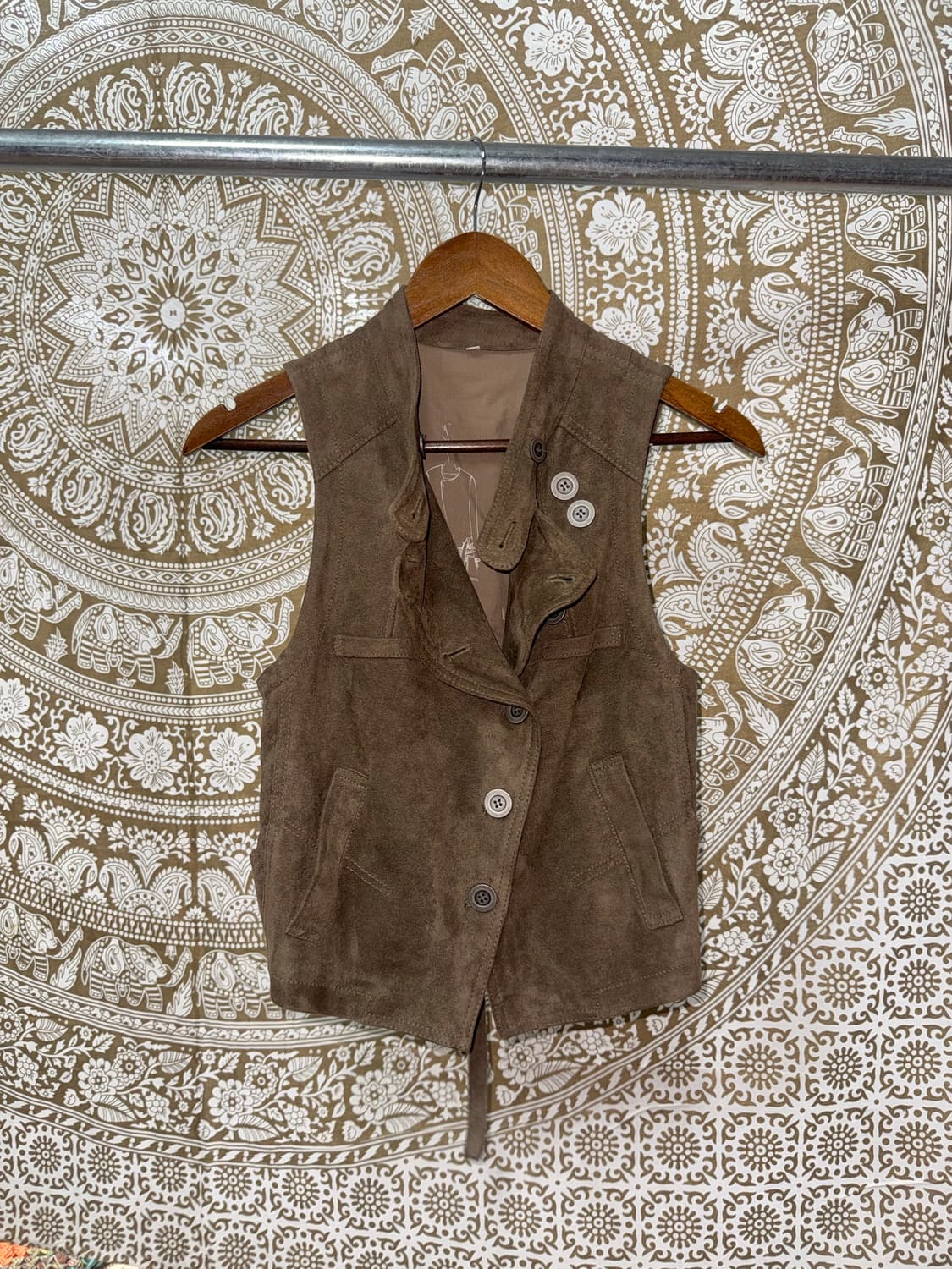 빈티지 여성 보헤미안 스웨이드 베스트 자켓  상품이미지2