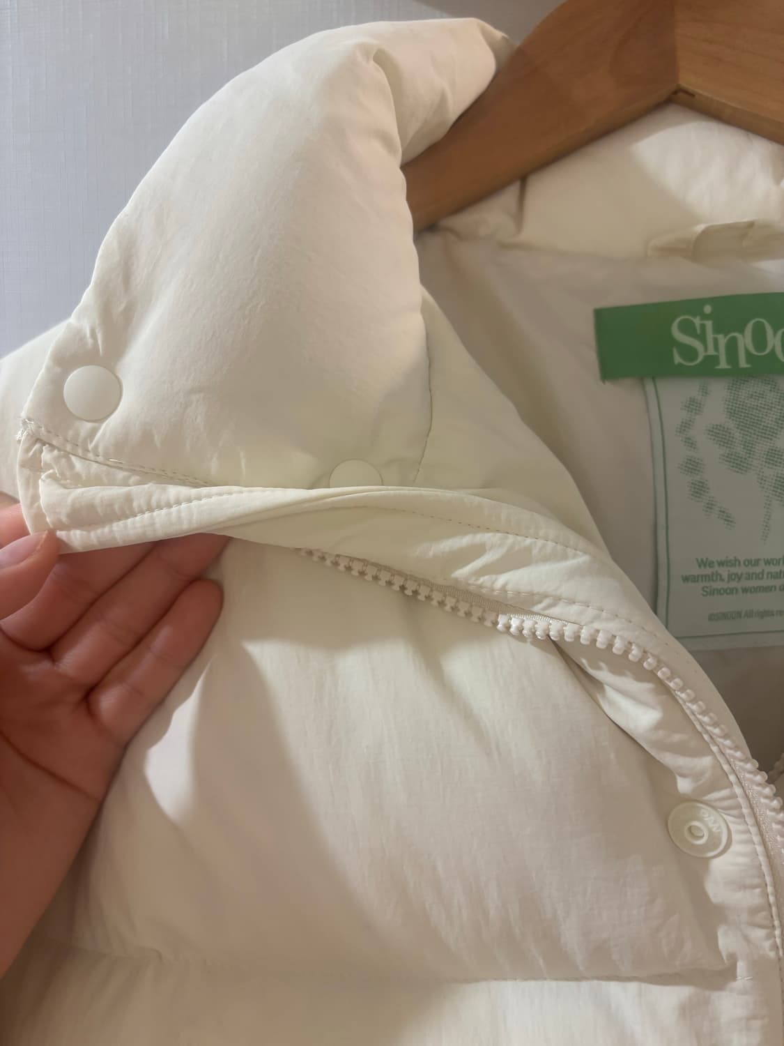 시눈 숏패딩 아이보리 상품이미지6