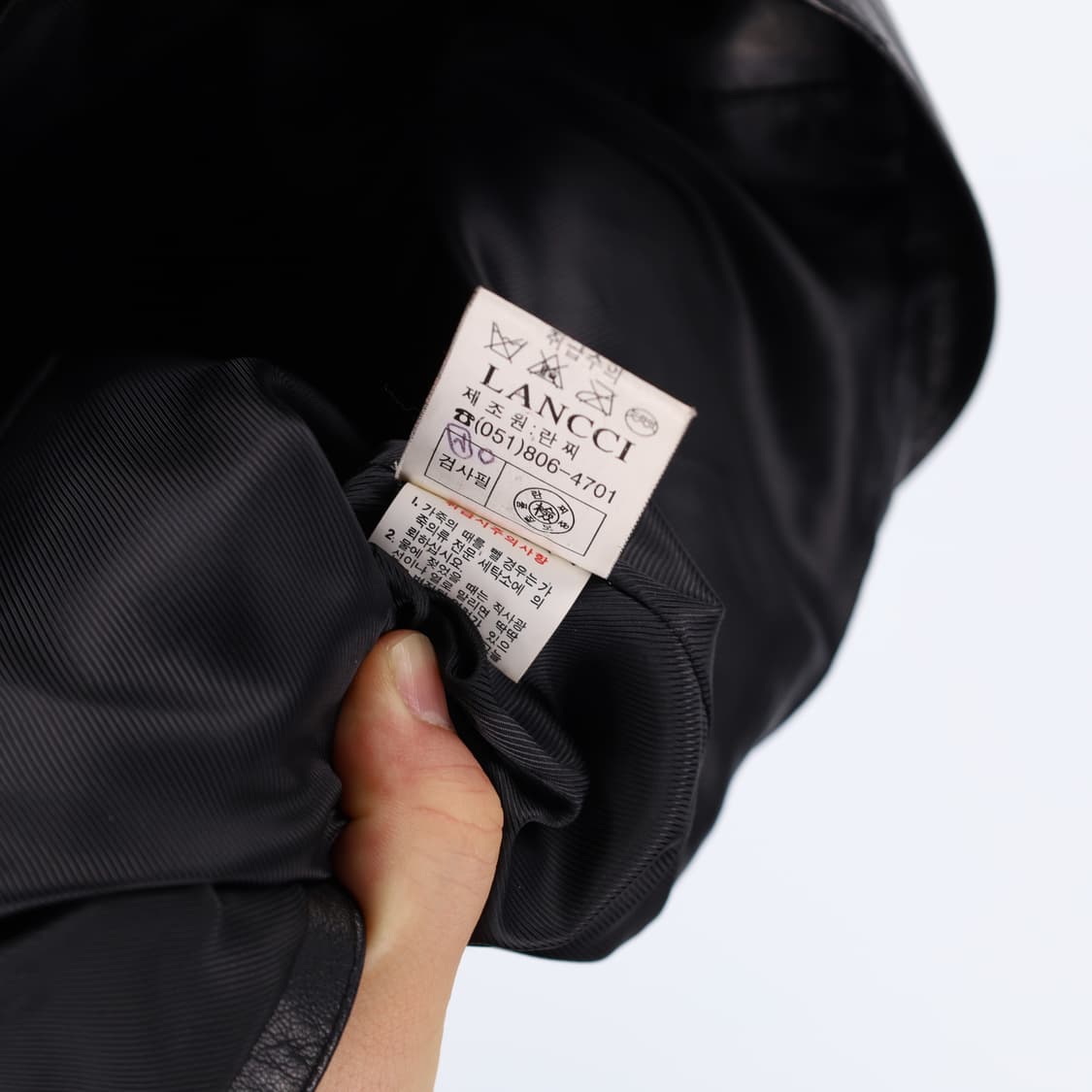 [55] 란찌 여성 빈티지 양가죽 싱글 라이더 자켓 블랙 3809 상품이미지7