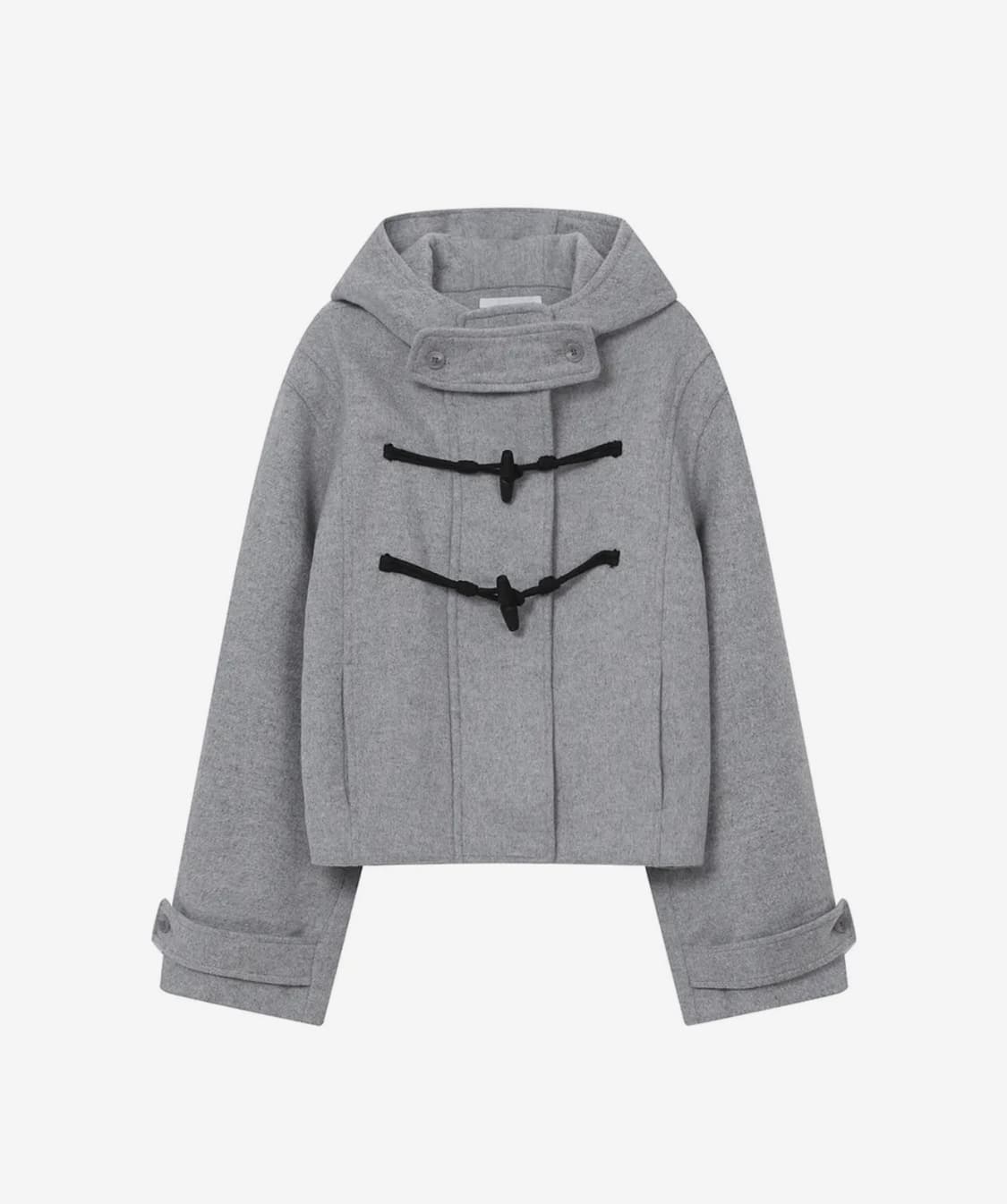 미세키서울 Duffle hoodie short coat GREY 상품이미지1