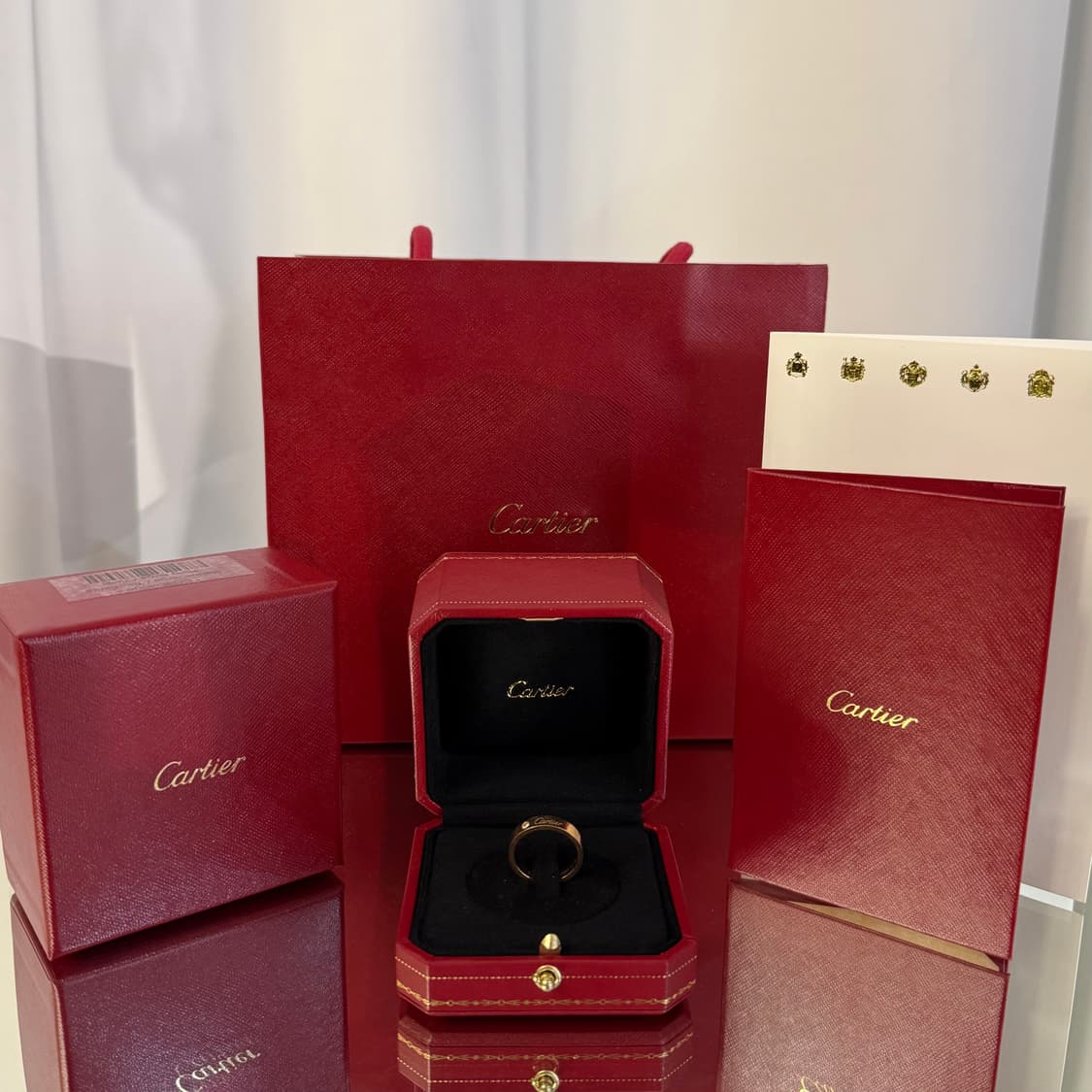 (53) 까르띠에 c드 1P 4mm 다이아 웨딩링 상품이미지3