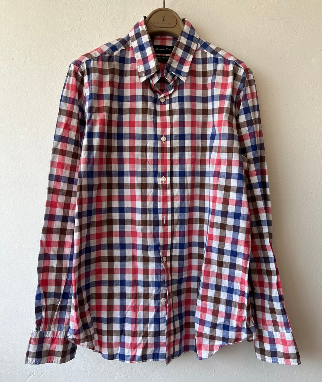 마시모뚜띠 네이비핑크 코튼긴팔셔츠
 상품이미지1