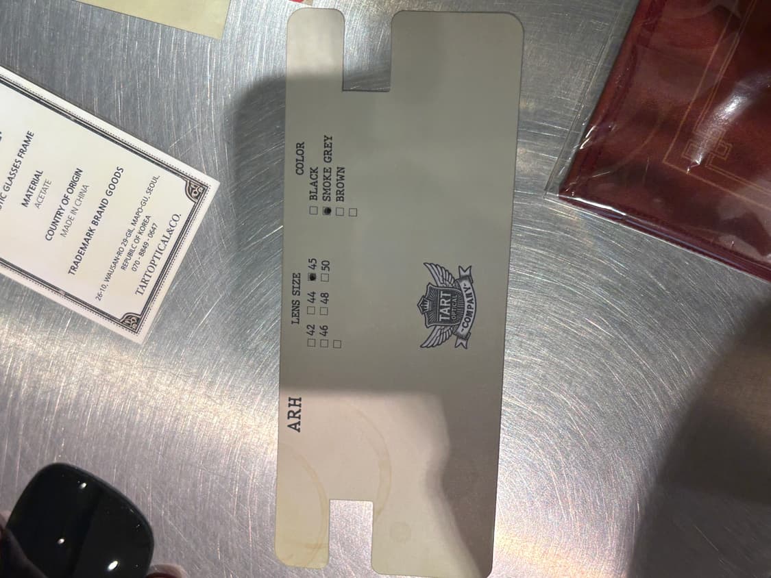 타르트옵티컬 ARH 스모크그레이 상품이미지6