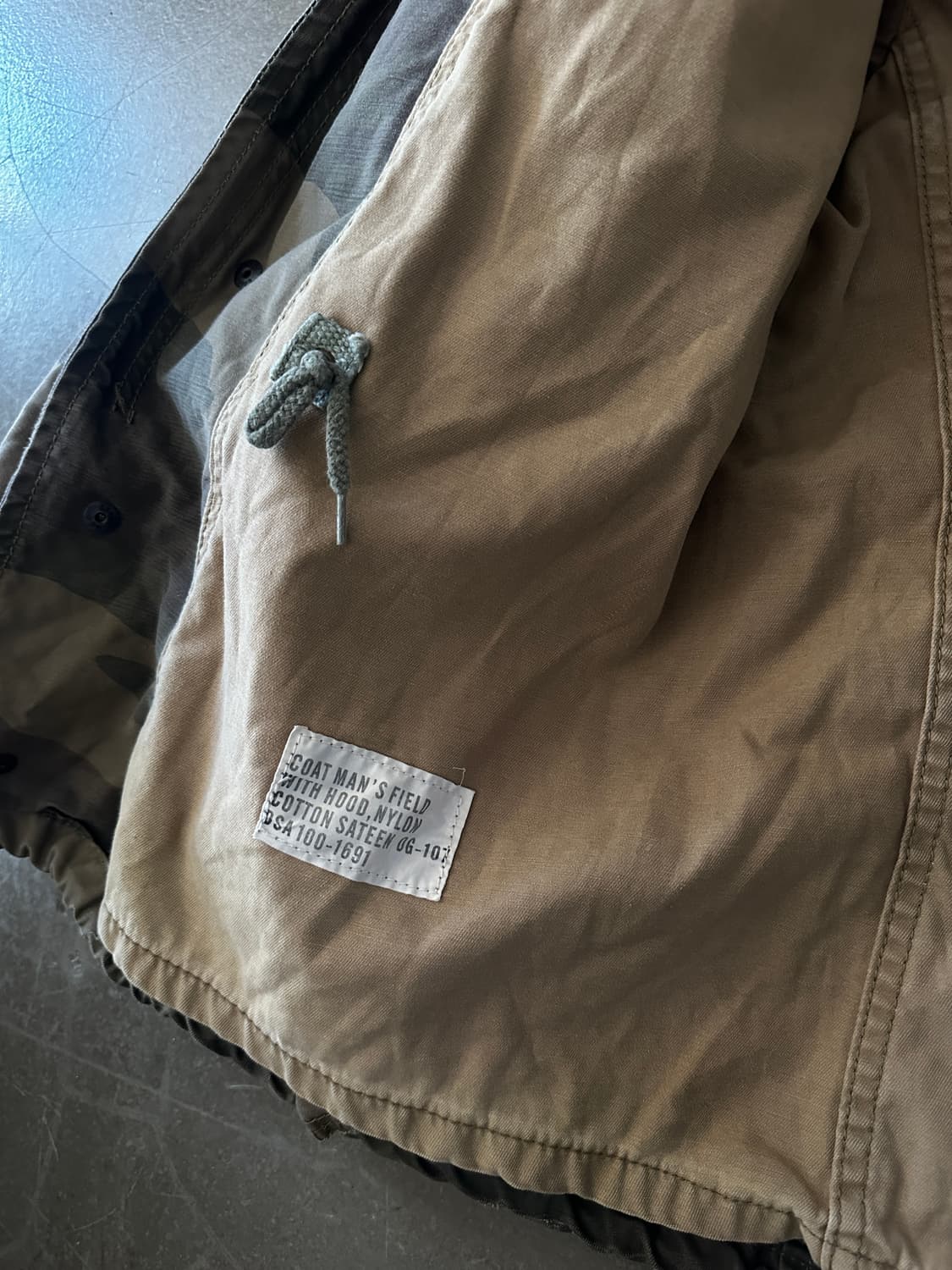 00s 홀리스터 HCO AIRBORNE 커스텀 카모 필드자켓 상품이미지7