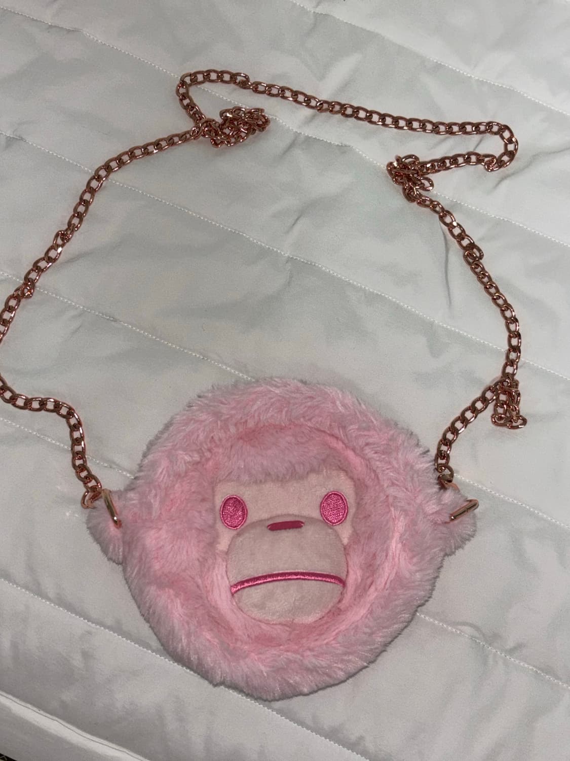 베이프 베이비마일로 플러시 핑크 크로스백 상품이미지3