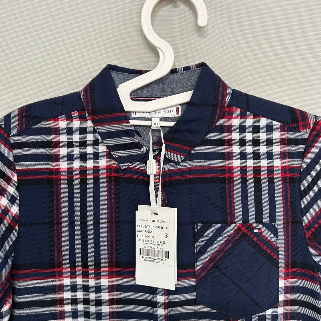 타미힐피거 키즈 체크 원피스 152 새상품 상품이미지2