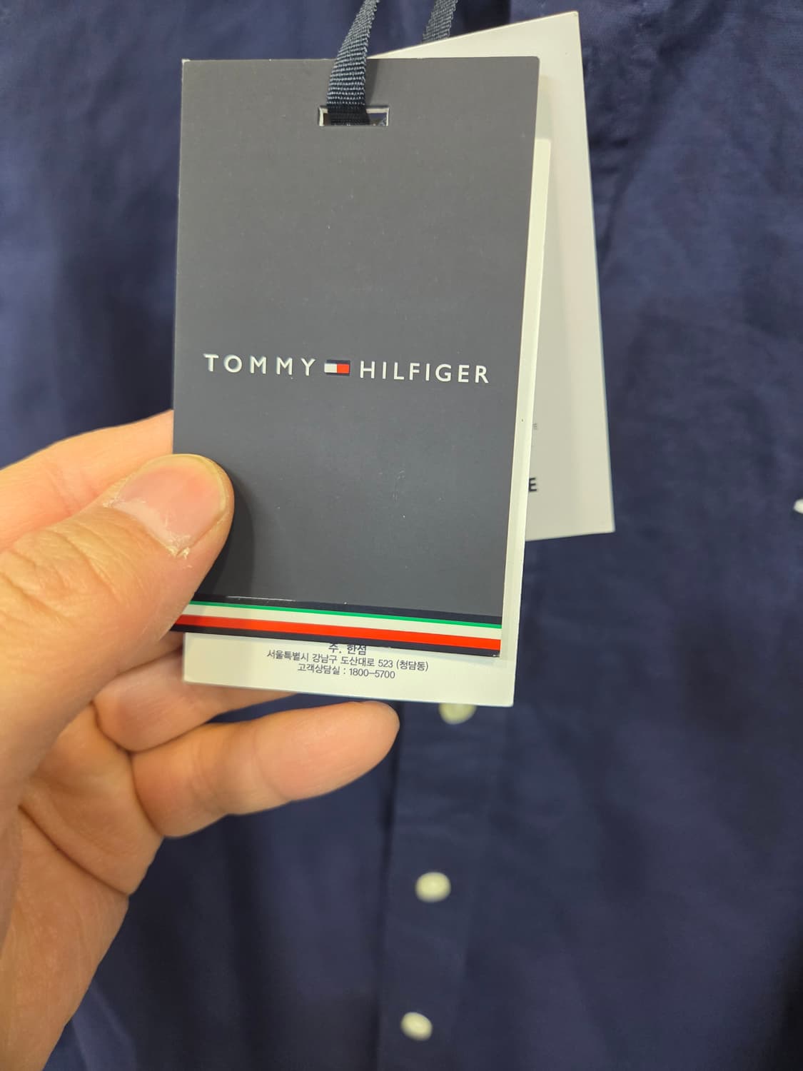 타미힐피거 린넨 느낌 셔츠긴팔 xs 레귤러핏  상품이미지6