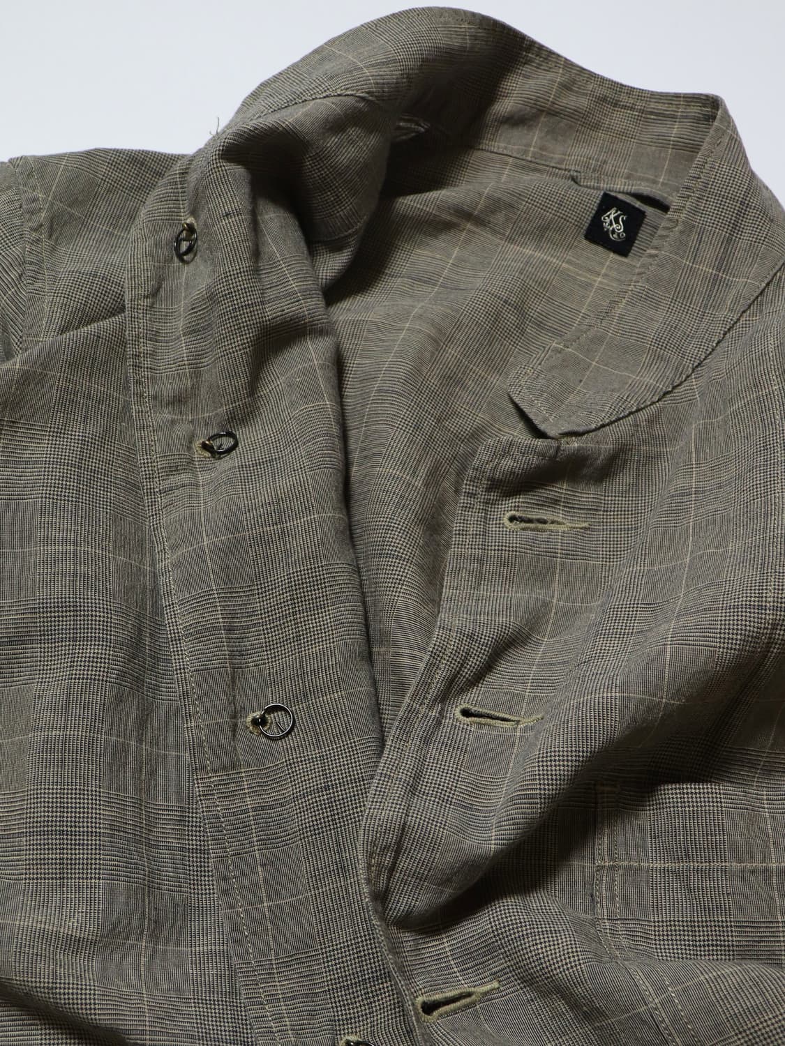 KAPTAIN SUNSHINE Glen Check Stand Collar 상품이미지5