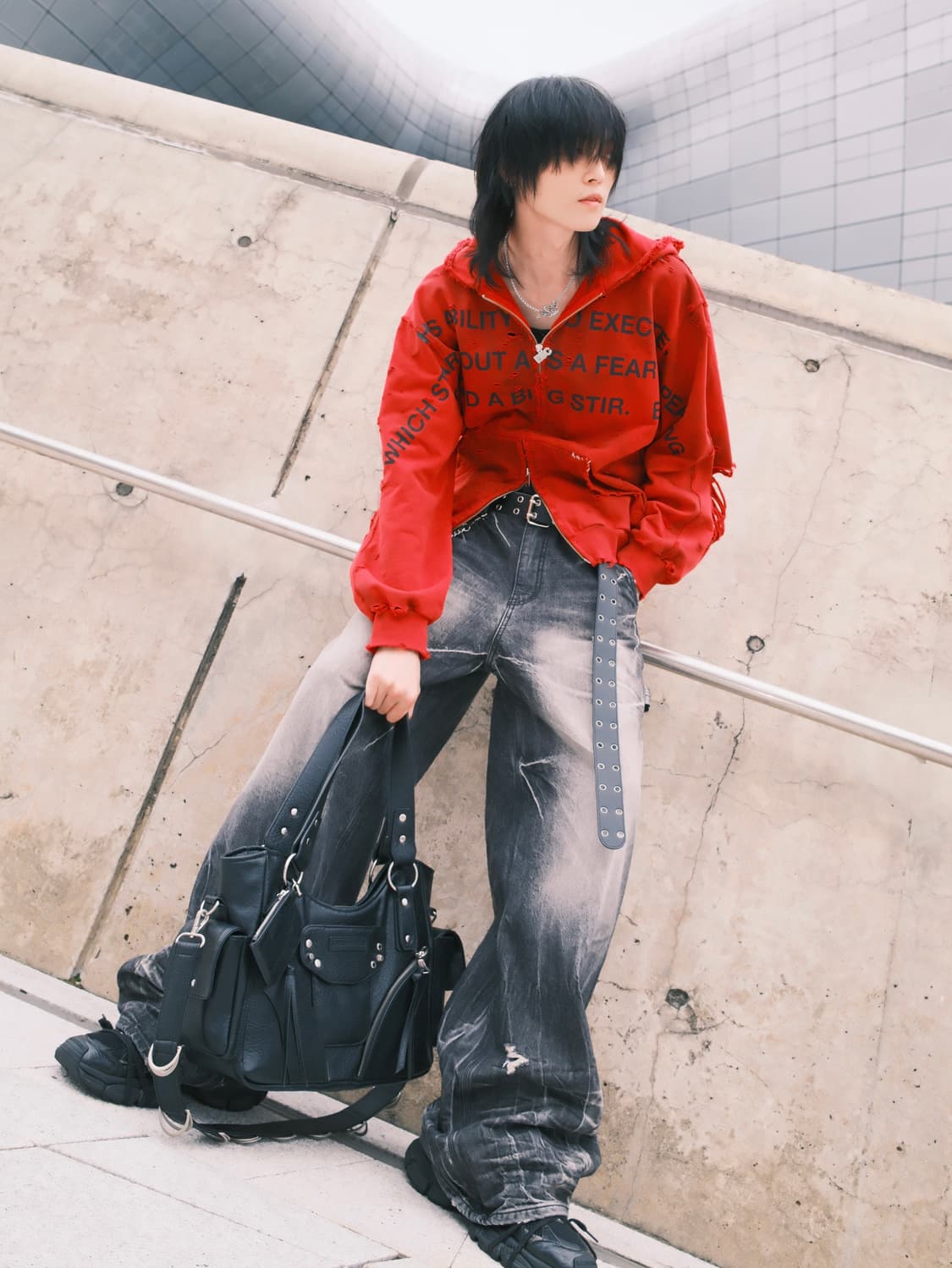 에모스탠스클럽 재패니즈 와이드 배기 진 1 상품이미지1