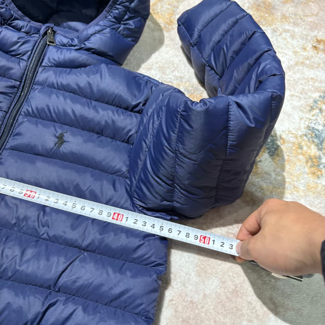 폴로 빈티지 네이비 경량후드패딩 상품이미지8