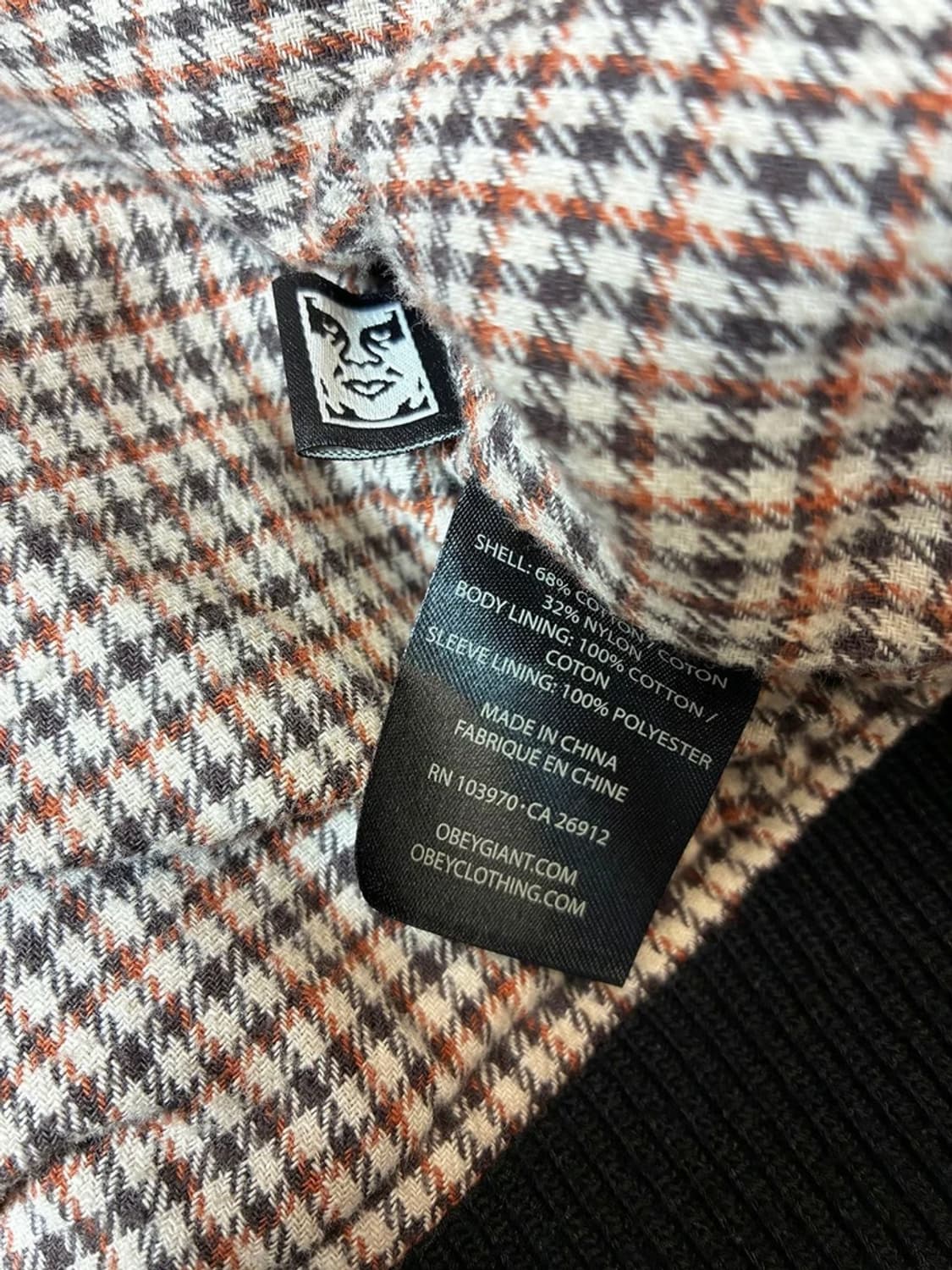 오베이 OBEY 피그먼트 자수 로고 블루종 자켓 PN7537 상품이미지8