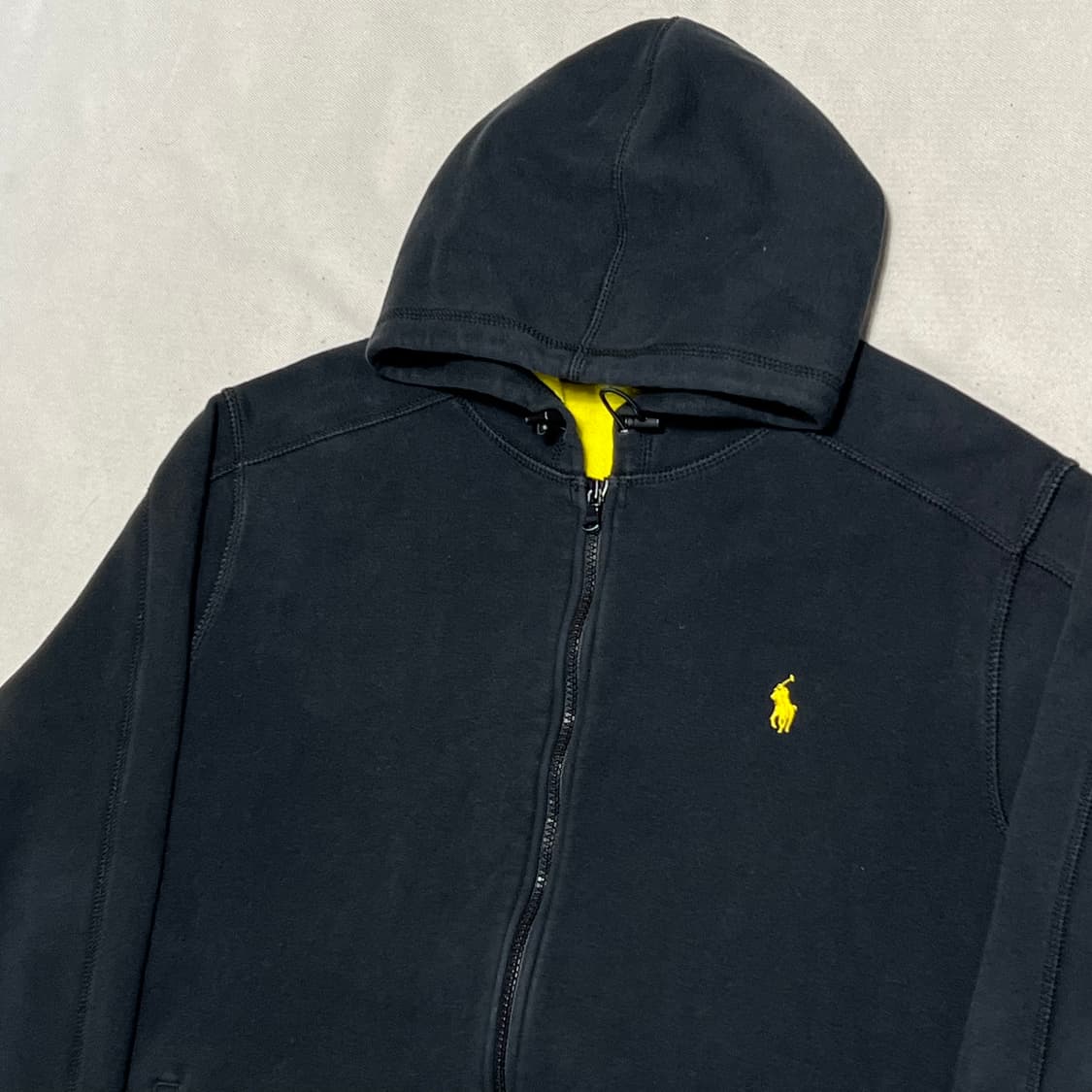 L 폴로랄프로렌 블랙 기모 후드 집업 상품이미지1