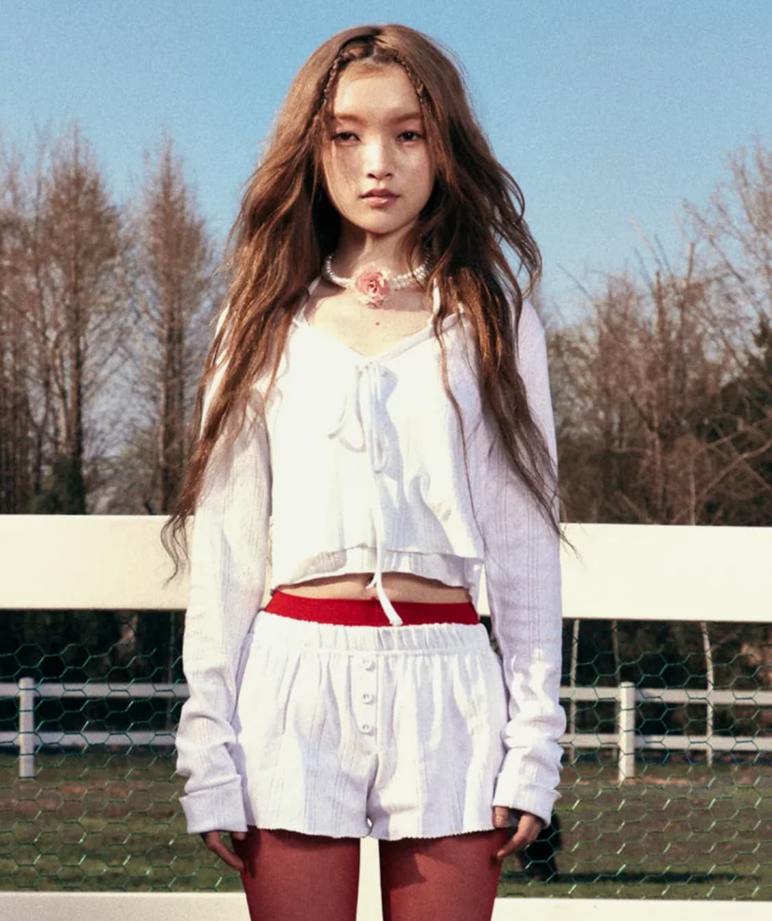 새상품)유희 아일렛 롱슬리브 EYELET LONG SLEEVE WHITE 상품이미지1