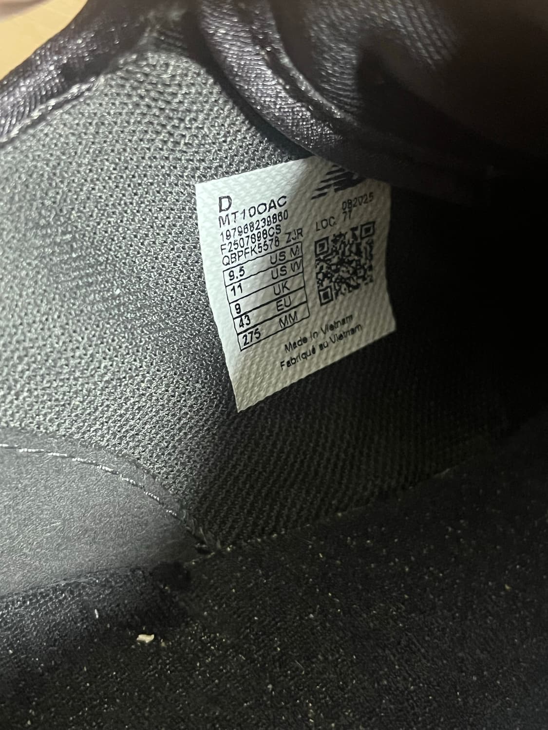 뉴발란스 미니머스 MT10O 블랙 캐슬락 상품이미지6