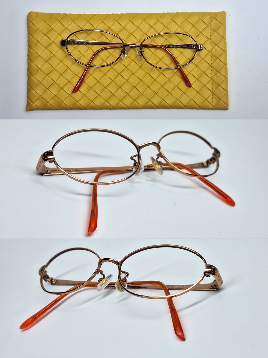 일본제 순수 티타늄 오벌형 안경테/엘르 ELLE EL25916E/빈티지  상품이미지4