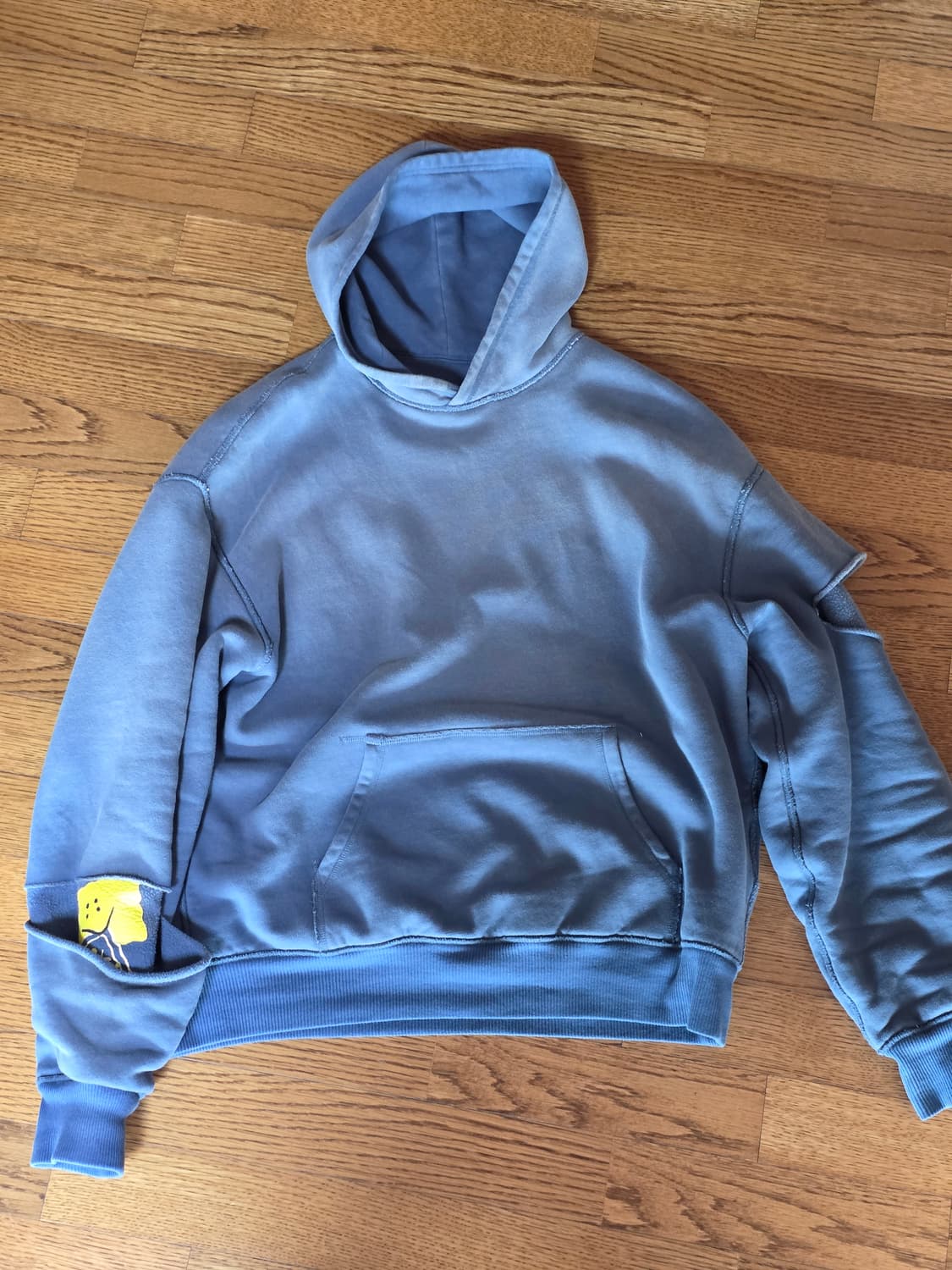 캐피탈 리버시블 플리스 엘보우 립 후드 패키쉬 레인보우 블루 상품이미지1